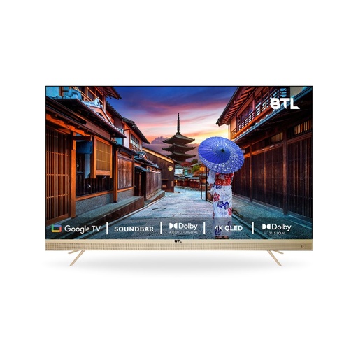 55" 4K QLED I Smart Led Tv I Google TV I Voice Command I Soundbar