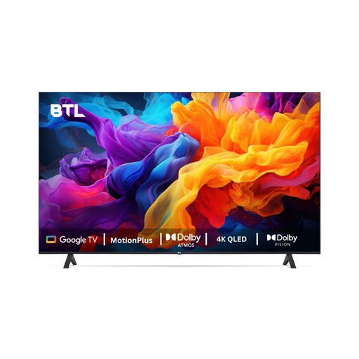 65" 4K QLED I Smart Led Tv I Google Tv I Voice Command